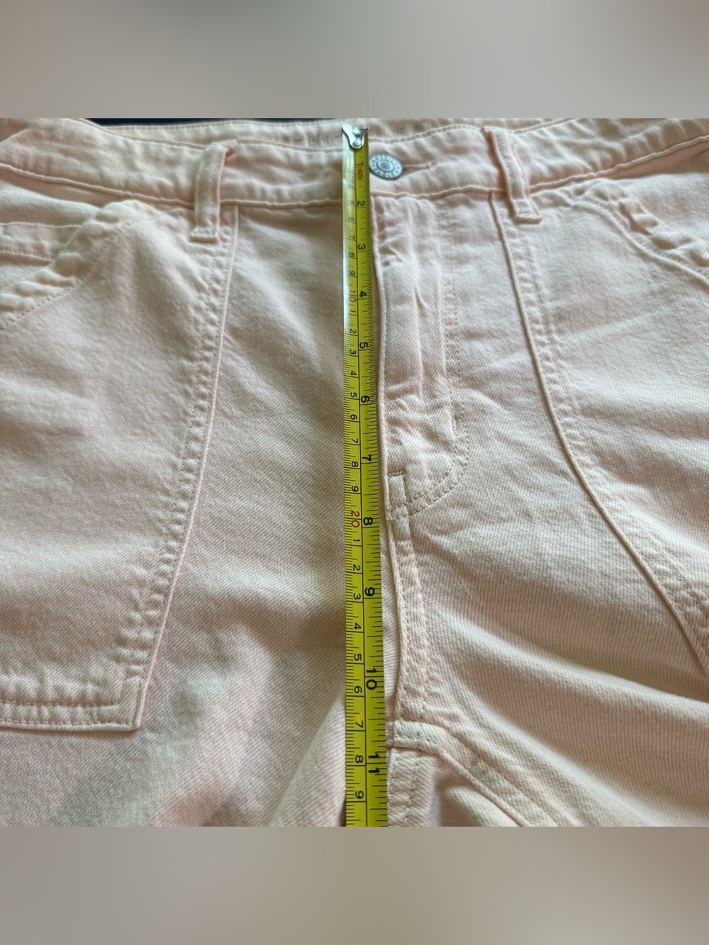 American Eagle Jeans Womens 6 Long Light Pink Super High Rise Baggy Wide Leg - Picture 6 of 16